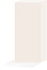 a white box on a black background